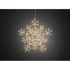 KONSTSMIDE Lichterketten-Acryl-Schneeflocke Mit Leds, Fur Den Ausenbereich, 58 Cm