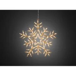KONSTSMIDE Lichterketten-Acryl-Schneeflocke Mit Leds, Fur Den Ausenbereich, 58 Cm