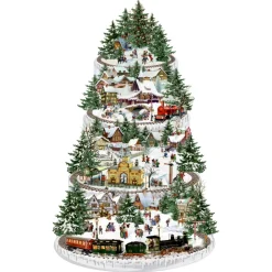 Käthe Wohlfahrt Adventsdeko & Kalender-Adventskalender "Eisenbahn-Tanne", Klein
