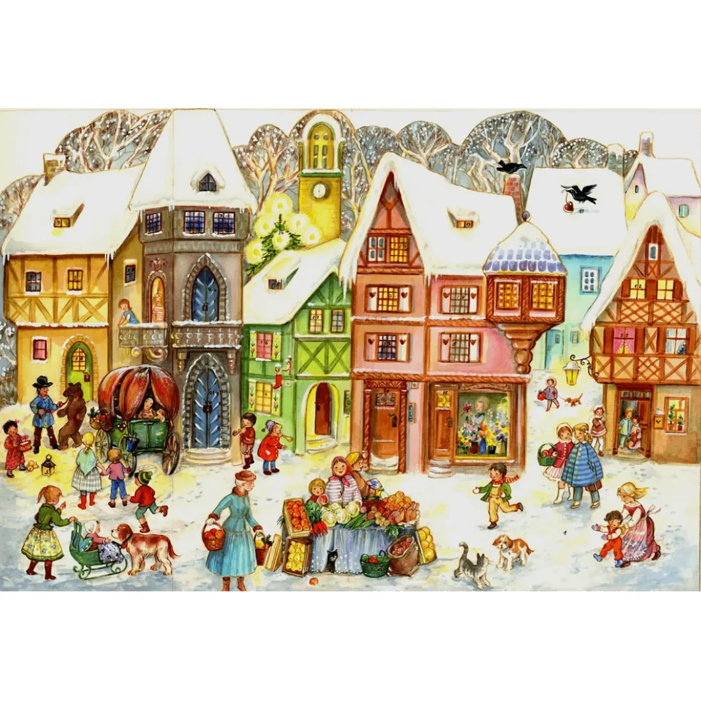Käthe Wohlfahrt Adventsdeko & Kalender-Adventskalender "Markttag"