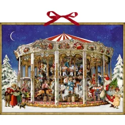 Käthe Wohlfahrt Adventsdeko & Kalender-Adventskalender "Nostalgisches Weihnachtskarussell"