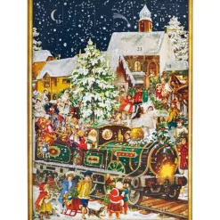 Käthe Wohlfahrt Adventsdeko & Kalender-Adventskalender "Nostalgischer Weihnachtszug"