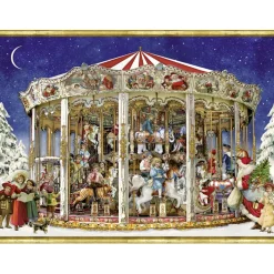 Käthe Wohlfahrt Adventsdeko & Kalender-Adventskalender "Nostalgisches Weihnachtskarussell"