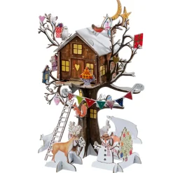Käthe Wohlfahrt Adventsdeko & Kalender-Adventskalender "Weihnachts-Baumhaus"