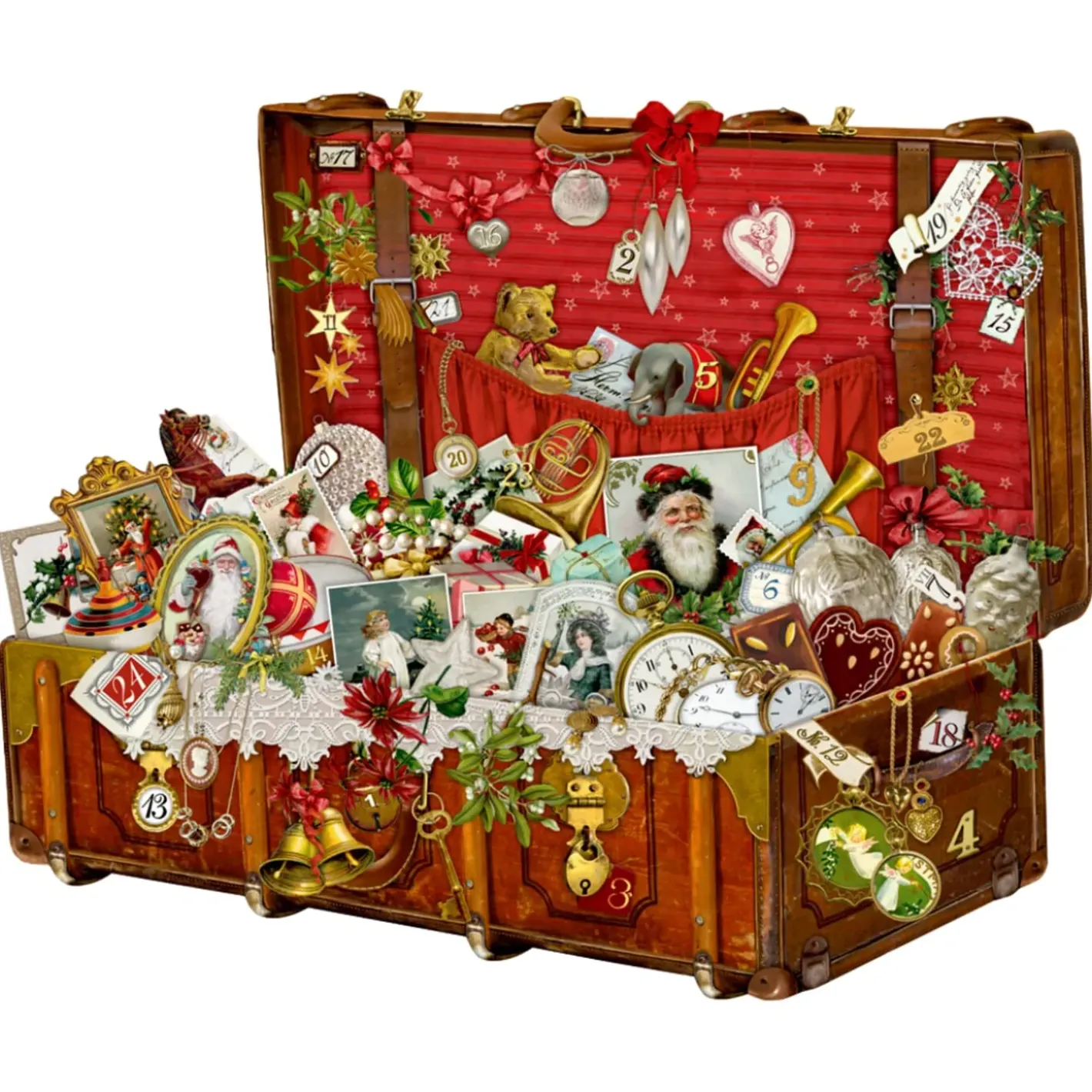Käthe Wohlfahrt Adventsdeko & Kalender-Adventskalender "Weihnachtskoffer"
