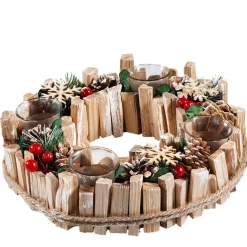 Käthe Wohlfahrt Wohndeko-Adventskranz Mit Roten Beeren Und Zapfen