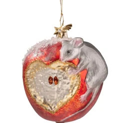 Poesie in Glas Baumschmuck Aus Glas-Apfelmauschen