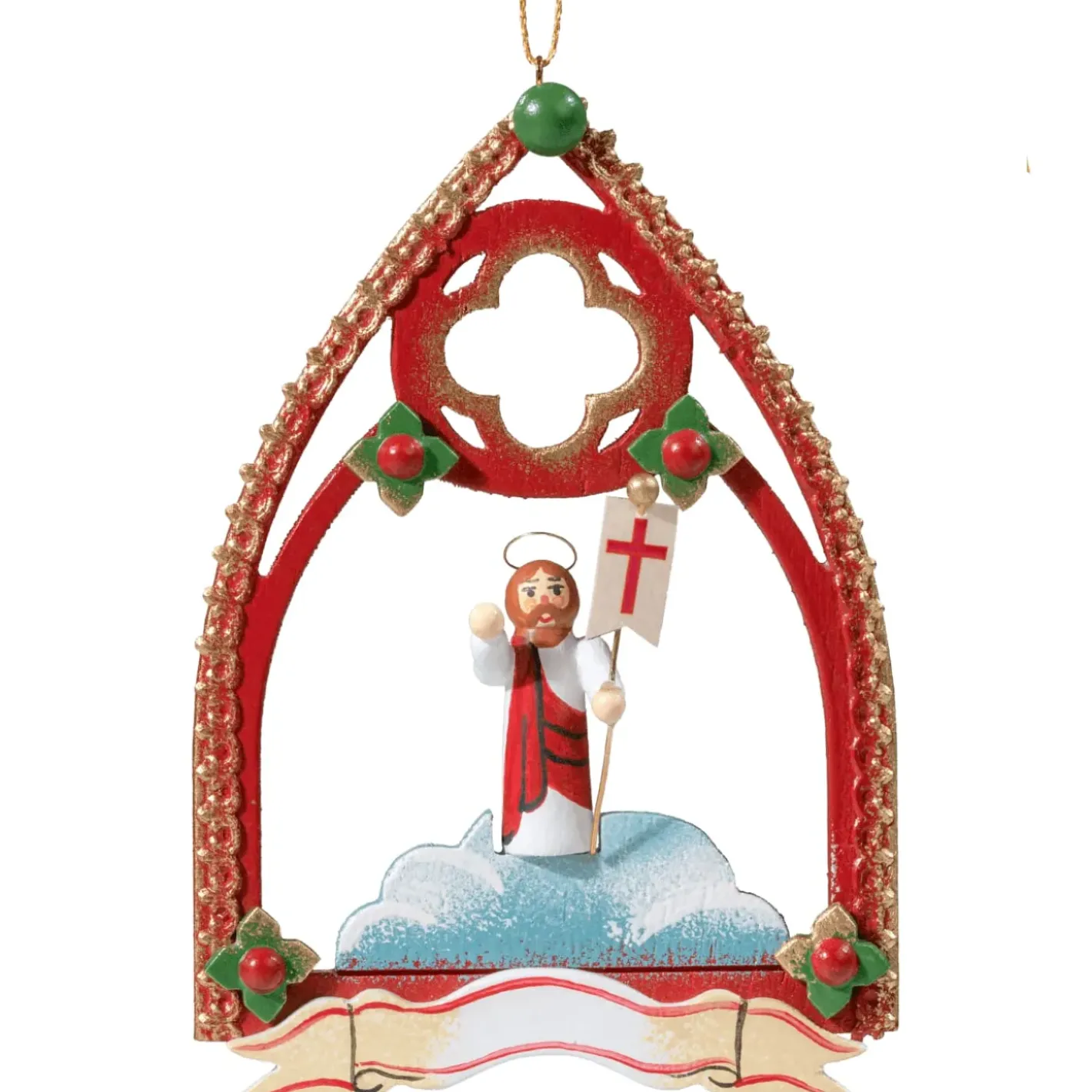 Käthes Original Baumschmuck Aus Holz-Auferstehung