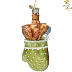 Poesie in Glas Baumschmuck Aus Glas-Backhandschuh Mit Utensilien