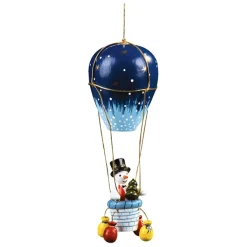 Käthes Original Baumschmuck Aus Holz-Ballon Mit Schneemann