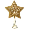 Käthe Wohlfahrt Baumspitzen-Baumspitze Stern Mit Glimmer, Gold