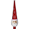 Käthe Wohlfahrt Baumspitzen-Baumspitze "Weihnachtsmann", Rot, 30Cm