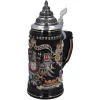 Käthe Wohlfahrt Bierkruge-Bierkrug Mit Zinndeckel "Stadtwappen", Gold, 0,4L