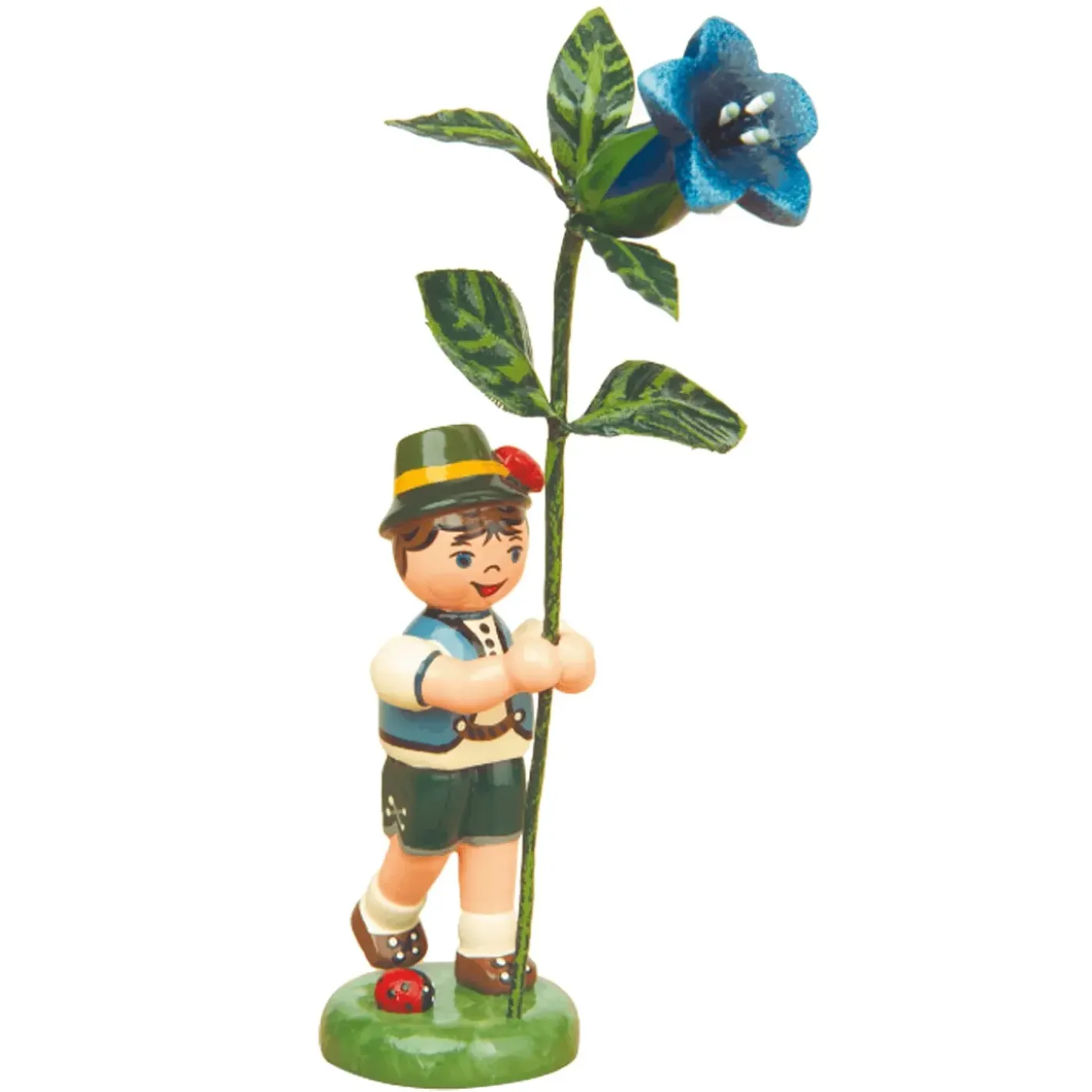 Hubrig Volkskunst Hubrig Miniaturen-Blumenkinder Enzian