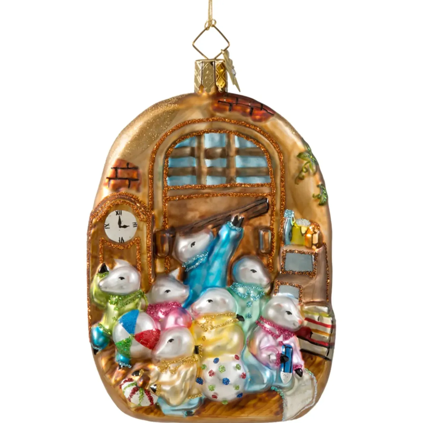 Poesie in Glas Baumschmuck Aus Glas-Der Wolf Und Die Sieben Geislein