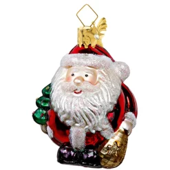 Poesie in Glas Baumschmuck Aus Glas-Dicker Weihnachtsmann