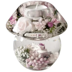 Käthe Wohlfahrt Kerzen & Teelichthalter-Dreamlight "Little Rose" - Kerzenhalter Noblesse Smart