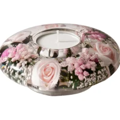 Käthe Wohlfahrt Kerzen & Teelichthalter-Dreamlight "Little Rose" - Kerzenhalter Ufo Mini