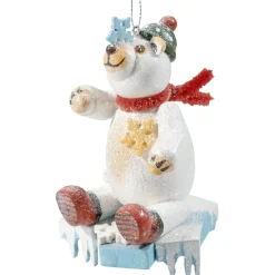 Käthes Original Baumschmuck Aus Holz-Eisbar