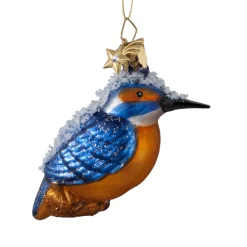Poesie in Glas Baumschmuck Aus Glas-Eisvogel