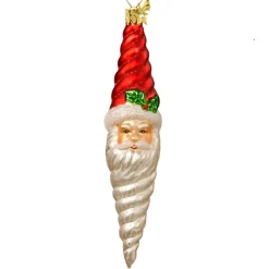 Poesie in Glas Baumschmuck Aus Glas-Eiszapfen Hl. Nikolaus