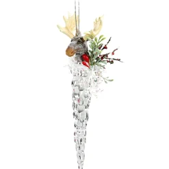Käthe Wohlfahrt Baumschmuck Aus Acrylglas-Eiszapfen Mit Elch