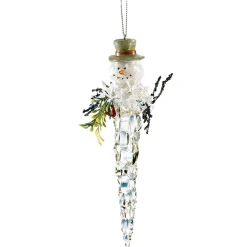 Käthe Wohlfahrt Baumschmuck Aus Acrylglas-Eiszapfen Mit Schneemann