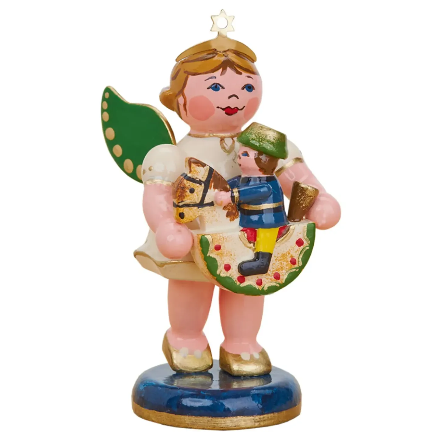 Hubrig Volkskunst Hubrig Miniaturen-Engel Mit Reiterlein