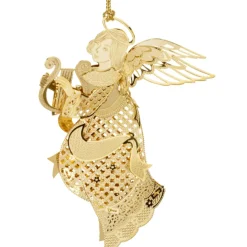 Käthe Wohlfahrt Baumschmuck Aus Messing-Engel, Vergoldet