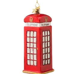 Poesie in Glas Baumschmuck Aus Glas-Englische Telefonzelle