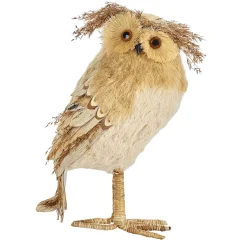 Käthe Wohlfahrt Standfiguren-Eule Aus Stroh 31Cm