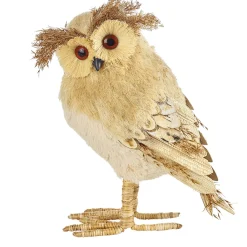 Käthe Wohlfahrt Standfiguren-Eule Aus Stroh 25Cm