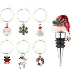 Käthe Wohlfahrt Tischdeko-Flaschenstopper-Set "Weihnachtsmutze"
