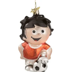 Poesie in Glas Mainzelmännchen-Fritzchen Mit Fusball