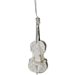 Käthe Wohlfahrt Baumschmuck Aus Messing-Geige, Versilbert