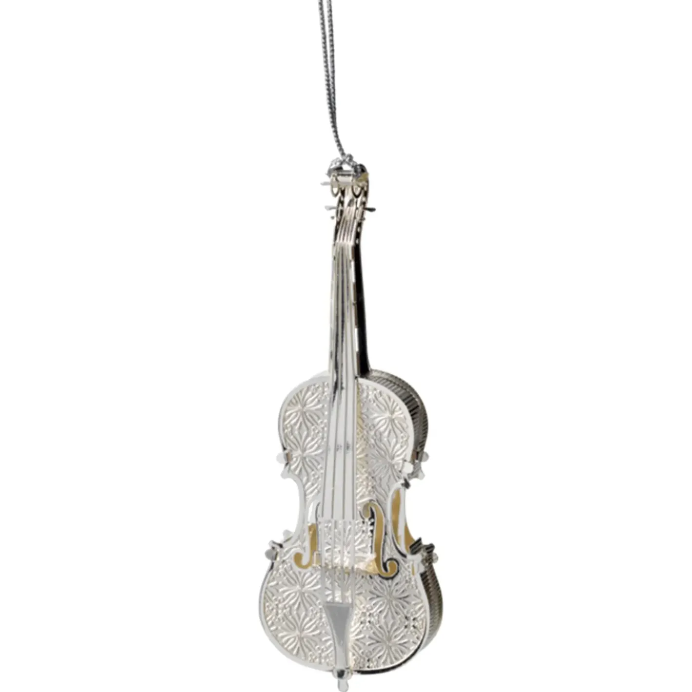 Käthe Wohlfahrt Baumschmuck Aus Messing-Geige, Versilbert