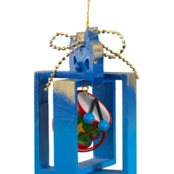 Käthes Original Baumschmuck Aus Holz-Geschenkpackchen Mit Trommel, Blau