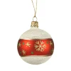 Käthe Wohlfahrt Baumkugeln Und Set-Angebote-Glaskugel Frosty Mit Schneeflocken, 6Cm