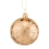 Käthe Wohlfahrt Baumkugeln Und Set-Angebote-Glaskugel Gold Mit Blutennetz, 6 Cm