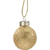 Käthe Wohlfahrt Baumkugeln Und Set-Angebote-Glaskugel Gold Mit Glitzer, 3Cm
