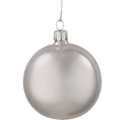 Käthe Wohlfahrt Baumkugeln Und Set-Angebote-Glaskugel Grau, Glanzend, 7 Cm