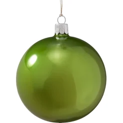 Käthe Wohlfahrt Baumkugeln Und Set-Angebote-Glaskugel Opal Grun, 10 Cm
