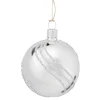 Käthe Wohlfahrt Baumkugeln Und Set-Angebote-Glaskugel Silber Mit Glitterdekor, 6 Cm