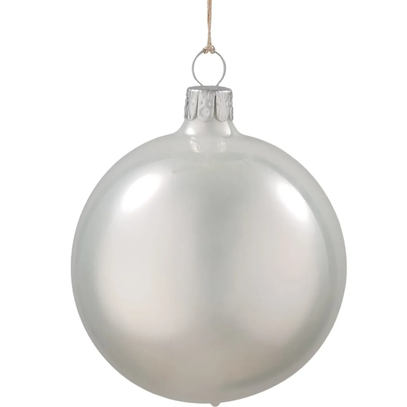 Käthe Wohlfahrt Baumkugeln Und Set-Angebote-Glaskugel Weis, 7 Cm