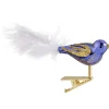 Poesie in Glas Baumschmuck Aus Glas-Glasvogel Lila/Gold