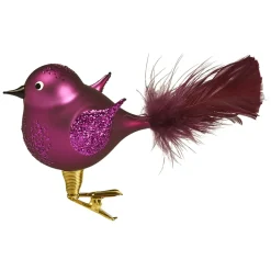 Käthe Wohlfahrt Baumkugeln Und Set-Angebote-Glasvogel Rund, Lila