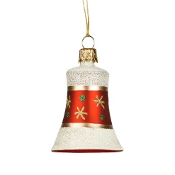 Käthe Wohlfahrt Baumkugeln Und Set-Angebote-Glocke Frosty Mit Schneeflocken