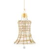Käthe Wohlfahrt Baumkugeln Und Set-Angebote-Glocke Klar Mit Glitzer Gold/Weis