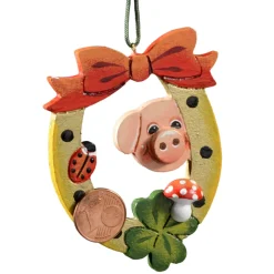 Käthes Original Baumschmuck Aus Holz-Glucks-Hufeisen