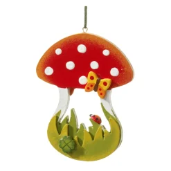 Käthes Original Baumschmuck Aus Holz-Glucks-Pilz
